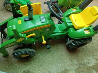 Tractor John Deere pedales pala remolque