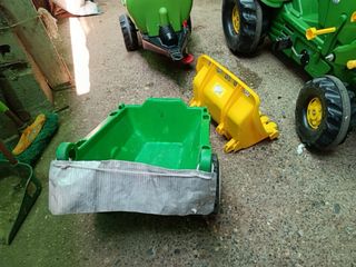 Tractor John Deere pedales pala remolque