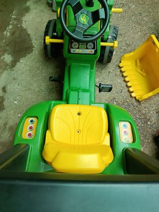 Tractor John Deere pedales pala remolque