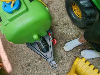 Tractor John Deere pedales pala remolque