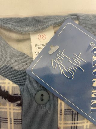 Pigiama bambino con scacchiera taglia 12