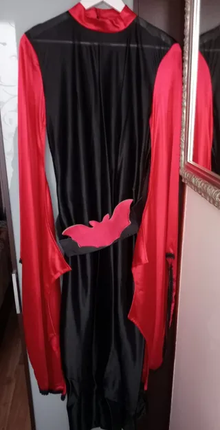 Disfraz Murciélago Negro y Rojo Talla Única