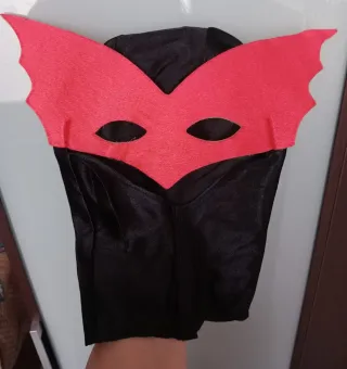 Disfraz Murciélago Negro y Rojo Talla Única