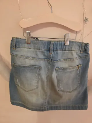 Falda vaquera corta Zara niña talla 13-14