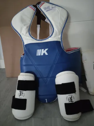 Protecciones Taekwondo (Pecho y Piernas)