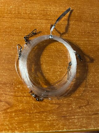 Aparejo pesca calamar curricán con 4 señuelos