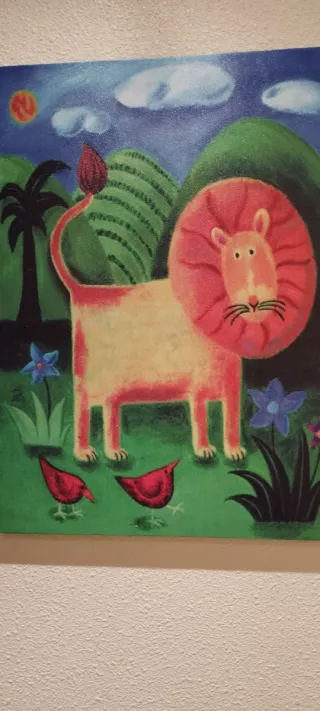 Cuadro infantil animales 34x46 cm