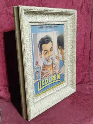 Cuadro Antiguo Publicidad Licocrem