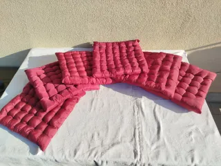 6 Cuscini Bordeaux per Sedie/Divano