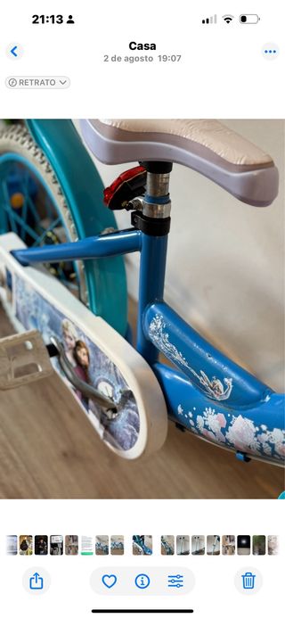 Bicicleta Frozen Niña