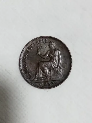 Moneda 50 Céntimos República Española 1937