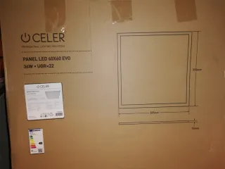 Caja 6 Luminarias Panel LED 60x60 CELER 36W