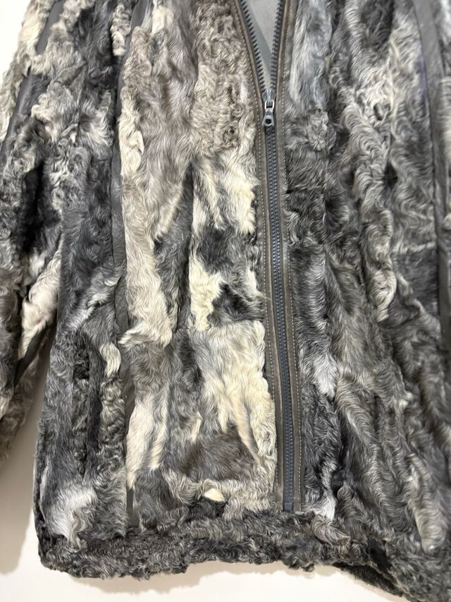 Cazadora de astracán gris