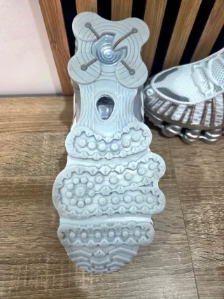 Nike Shox Plata y Blanco