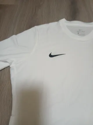 Camiseta Nike Dry Fit Talla L Mujer Blanca