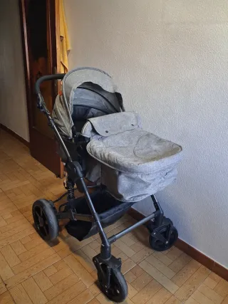 Cochecito bebé MAGIC ZOO gris como NUEVO-Impecable