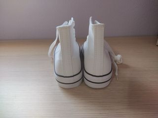 Botines blancos piel