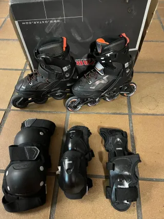 Patines en línea y protecciones oxelo