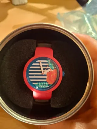 Reloj o'clock multicolor y rosa