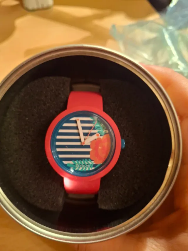Reloj o'clock multicolor y rosa