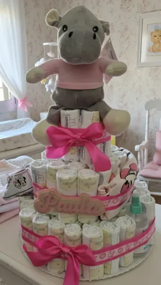Tarta de pañales personalizada