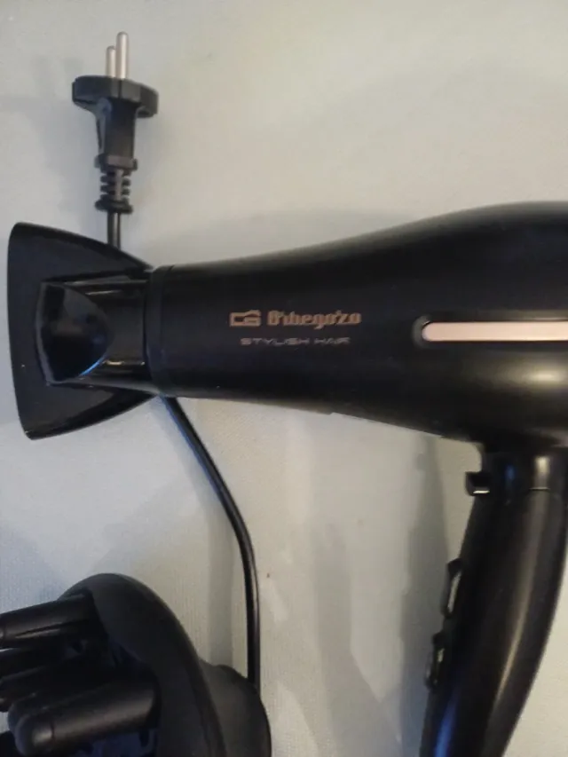 Secador Orbegozo Plegable Negro/Dorado