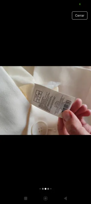 Chaqueta corta blanco roto