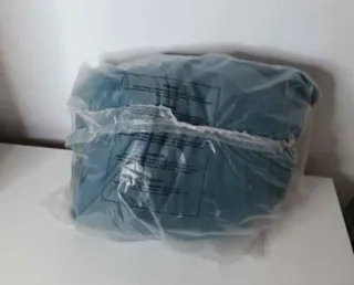 Funda sillón butaca azul terciopelo