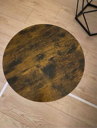 2 Mesitas Auxiliares Madera y Metal