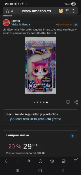 Juguete interactivo luces y sonidos