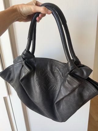 Bolso de piel Loewe negro