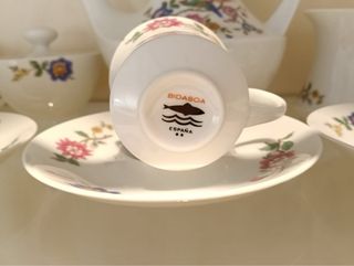 Juego de café vintage de porcelana marca bidasoa