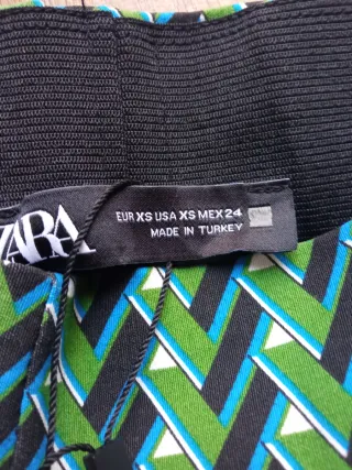 Pantalón leggings Zara T. XS Estampado Geométrica