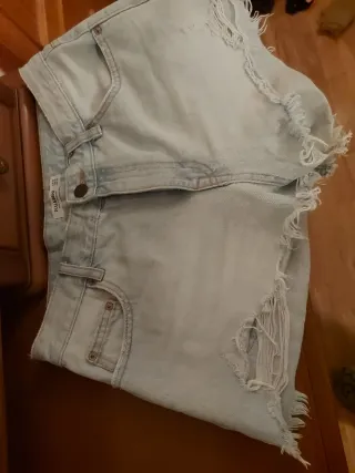 Pantalón corto vaquero Pull&Bear mujer talla 38