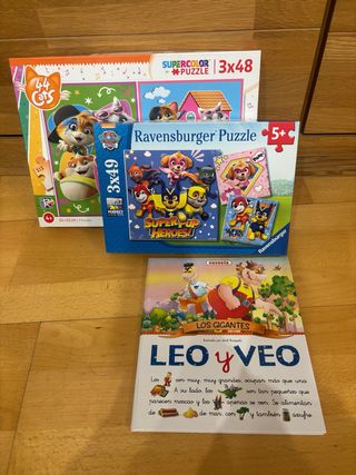 Lote 2Puzzles Ravensburger y 44 Cats + Libro