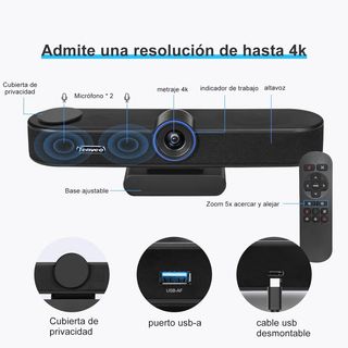 Webcam 4K IA Tenveo VA300B Zoom 5X NUEVA