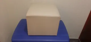 Sofá Cama Beige Piel Sintética