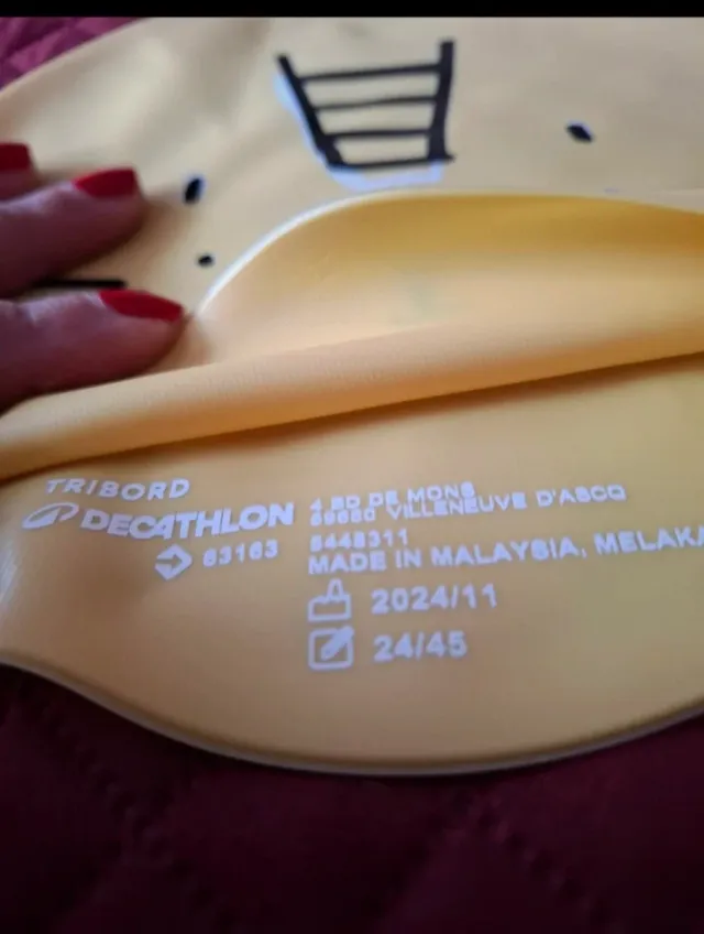 Touca Natação Silicone Criança Gatinho