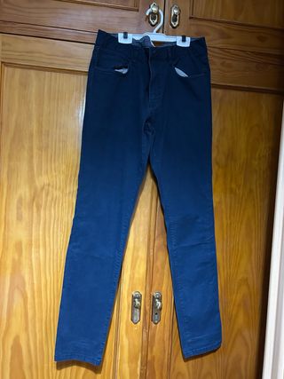 Pantalón largo azul