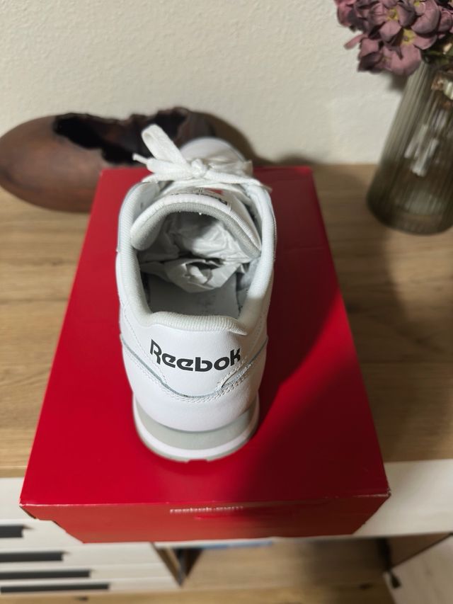 Reebok Classic Leather Talla 45 Blancas/Grises