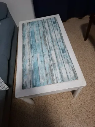 Mesa de centro madera estilo rústico