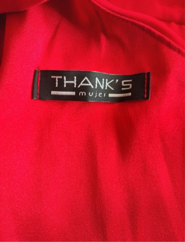 Vestido largo rojo cuello halter talla 60