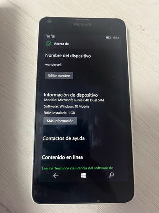 Nokia Lumia 640 Windows Phone Blanco