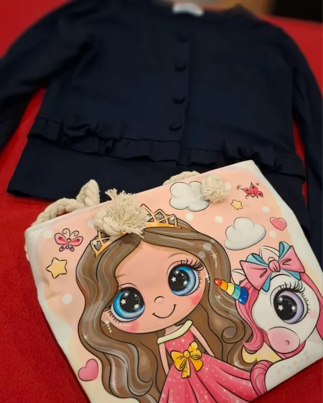 Natal - Casaco menina Est Sport com lacinhos