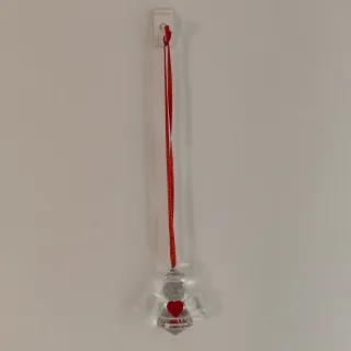 Colgante Ángel Cristal Corazón Rojo