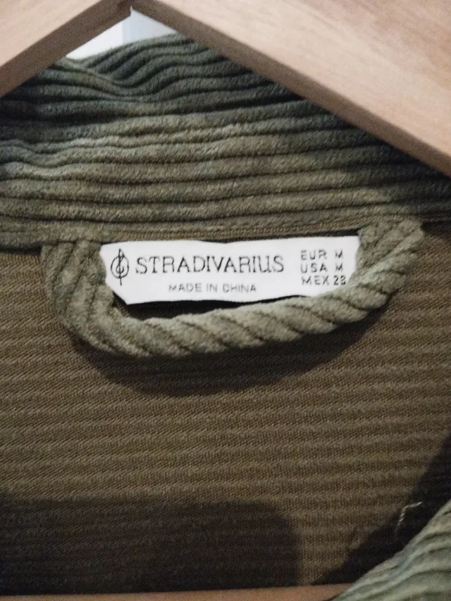 Chaqueta pana verde militar Talla M