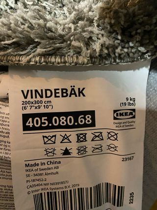 Tappeto grigio 200x300