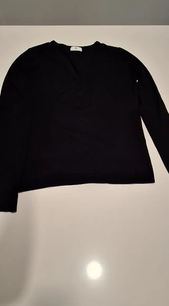 2 Jerséis Pico La Redoute Negro y Azul