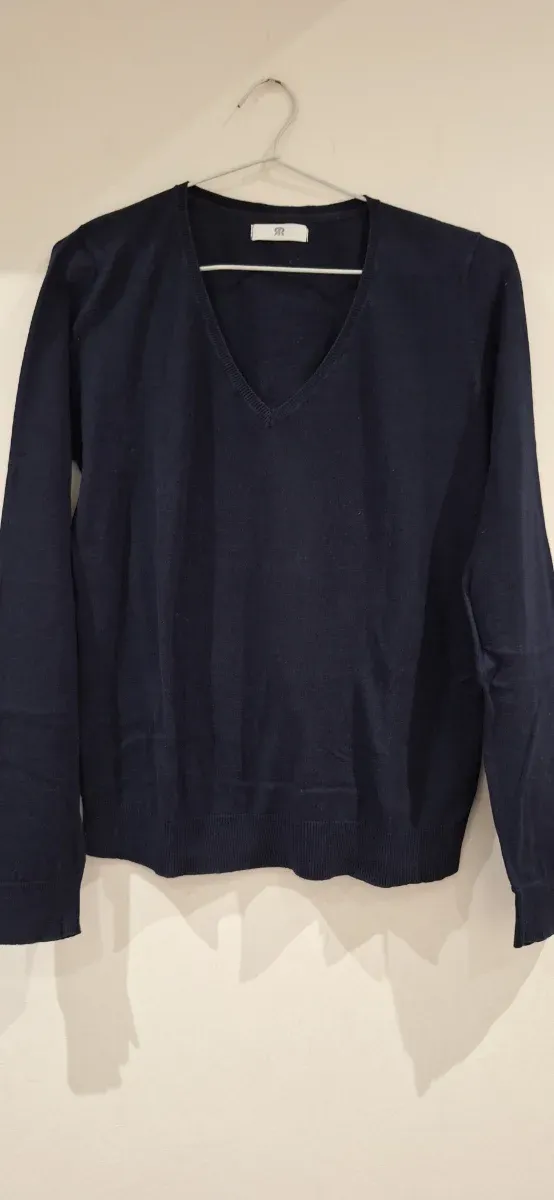 2 Jerséis Pico La Redoute Negro y Azul