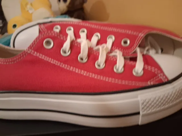 Zapatillas Converse plataforma rojas sin estrenar